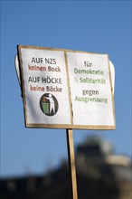 Pictures taken during the demonstration Haltung zeigen! against Nazi deportation plans of the AfD