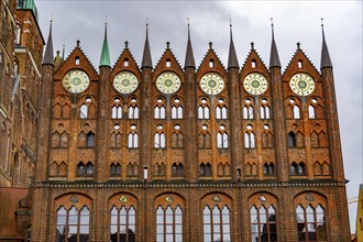 The historic old town of Stralsund, UNESCO World Heritage Site, Town Hall, Alter Markt,