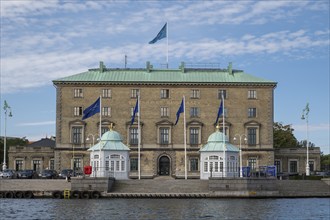 Harbour and harbour buildings, pavilions, Nordre Toldbod, Copenhagen, Denmark, Europe