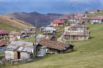 Mountain village on the Karester Yalas plateau, Trabzon, Turkey, Asia