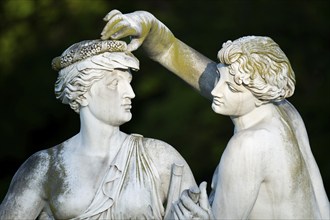 Sculpture of the charming nymphs, Natural History Museum Stuttgart, Rosenstein Castle, Rosenstein