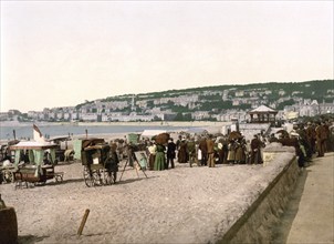 The Sands, Weston-super-Mare, England / The sands, England, Historic, digitally restored