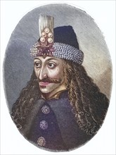 Vlad Tepes (Vlad IV, the Impaler), ruler of Wallachia 1456-62, 1476-77, apparently the source of