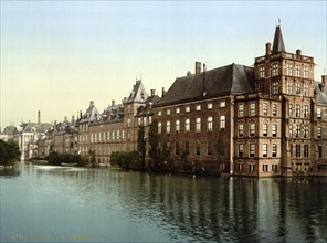 Vijverberg, The Hague, Holland, ca 1895, Historical, digitally restored reproduction from a 19th