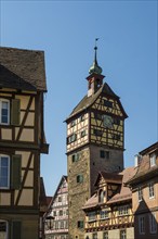 Medieval town and half-timbered houses, Schwäbisch Hall, Old Town, Kocher Valley, Kocher,