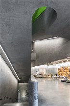 Interior view, art museum extension, architects Herzog and de Meuron, Basel, Canton of Basel-Stadt,