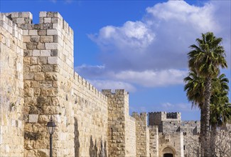 Israel, Jaffa Gate Jerusalem Old City that leads to Holy Sepulchre, Western Wall and Dome of Rock,