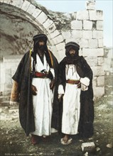 Bedouins, Palestine, Israel, Holy Land, photochrome print around 1890, Asia