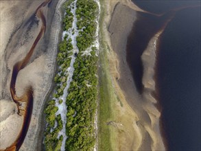 Loango National Park, Parc National de Loango, aerial view, Ogooué-Maritime Province, Gabon, Africa