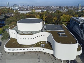 Schauspielhaus am Gustaf-Gründgens-Platz, Düsseldorf, Drohnenaufnahme, NRW, Deutschland