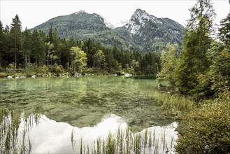 Hintersee, Ramsau, Watzmann, Berchtesgaden National Park, Berchtesgadener Land, Upper Bavaria,