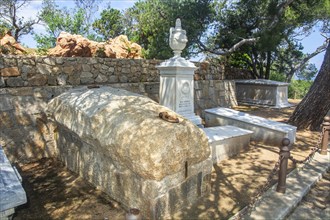 Burial site of the Garibaldi family on Isola Caprera, Arcipelago di La Maddalena National Park,