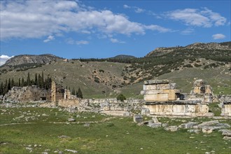 Ancient city of Hierapolis, Pamukkale, Denizli, UNESCO World Heritage Site, Anatolia, Turkey, Asia