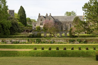 The Great Hall in courtyard of Dartington estate, Dartington, south Devon, England, UK