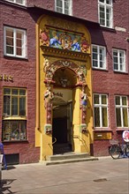 Europe, Germany, Lower Saxony, Hamburg Metropolitan Region, Lüneburg, View of Old Town and Auf dem