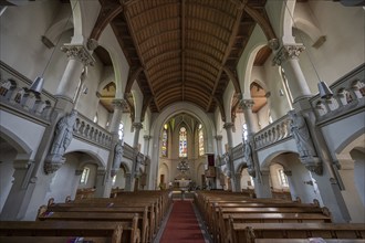 Interior of St John's Church, Forchheim, Upper Franconia, Bavaria, Germany, Europe