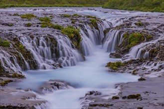 Bruarfoss, blue water, waterfall, Iceland, Europe