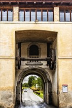 Porta Udine with city gate lift, one of the three city gates, planned city with star-shaped ground