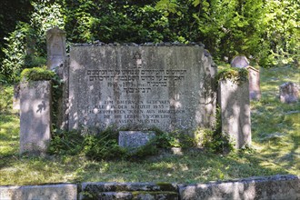 Jewish cemetery Haigerloch, memorial stone for all Jews from Haigerloch who had to sacrifice their