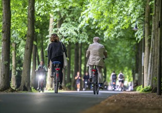 Promenade cycle path, tree-lined, car-free, approximately 4.5 km long ring road around the city