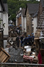 Flood in North Rhine-Westphalia, the village of Iversheim on the Erft was almost completely flooded