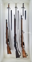 Belgian Mauser Model 1889, standard and short version carbine and Lebel Fusil Modèle 1886/M93,