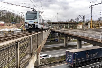 Railway bridges at the Duisburg-Kaiserberg motorway junction, complete reconstruction and new