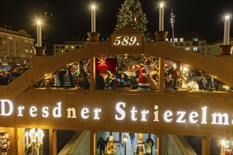 The Dresden Striezelmarkt is a Christmas market in Dresden. It has been held in Advent since 1434,