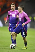 Florian Wirtz GER action on the ball, Maximilian Mittelstädt GER, international match Germany GER