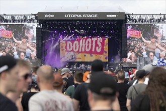 Adenau, Germany, 8 June 2024: Donots play at Rock am Ring. The festival takes place at the