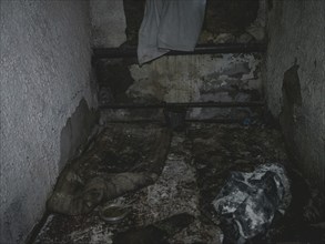 Cell in the basement of the police station. After the occupation of the city by the Russian army,