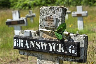 Cemetery with graves of vagabonds and homeless who lived and worked at the Colony of Wortel near