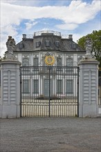 Falkenlust Hunting Lodge, west façade, UNESCO World Heritage Site, Brühl, North Rhine-Westphalia,