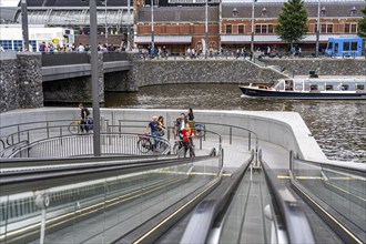 New bicycle car park at Amsterdam Central Station, Stationsplein, space for around 7000 bicycles,