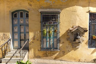 Scenic colorful Old Havana streets in historic city center (Havana Vieja) near Paseo El Prado and