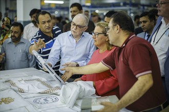 Svenja Schulze (SPD), Federal Minister for Economic Cooperation and Development, visits the textile