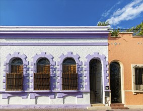 Mexico, Mazatlan, Colorful old city streets in historic city center, Central America