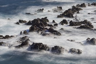 Atlantic coast near Puerto de la Cruz, Tenerife, Canary Islands, Spain, Europe