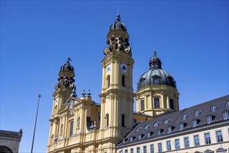 Theatine Church, Old Town, Munich, Upper Bavaria, Bavaria, Germany, Europe