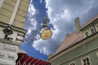 Nose sign of a confectionery, Straubing, Lower Bavaria, Germany, Europe