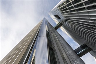 Modern architecture, high-rise buildings, Roche Towers, architects Herzog and de Meuron, Basel,