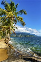 Seafront of the city of Ilhabela on the north coast of Sao Paulo, Ilhabela, Sao Paulo, Brazil,