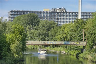 Teltow Canal, Benjamin Franklin Hospital, Lichterfelde, Steglitz-Zehlendorf, Berlin, Germany,