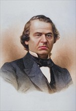 Andrew Johnson 1808 to 1875, Sixteenth President of the United States 1865 to 1869, First President