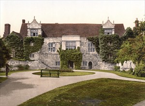 Alter Palast, Maidstone, England / Old Palace, England, Historic, digitally restored reproduction