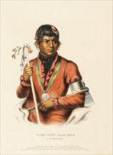 Tshi-Zun-Hau-Kau. A Winnebago (1842), Indians, Historical Indian tribes from North America, Charles