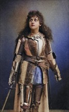 Mary Kingsley as Joan of Arc in the historical drama Henry IV Part 1 by William Shakespeare. Alice