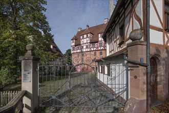 Haller Castle with Imhofbau, already mentioned around 1200, Kirchenberg 11, Nuremberg-Mögeldorf,