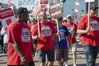 Detroit, Michigan USA, 5 September 2024, Members of the Teamsters Union are in the second day of a