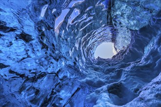 Glacier cave, ice cave, Vatnajökull, Iceland, Europe